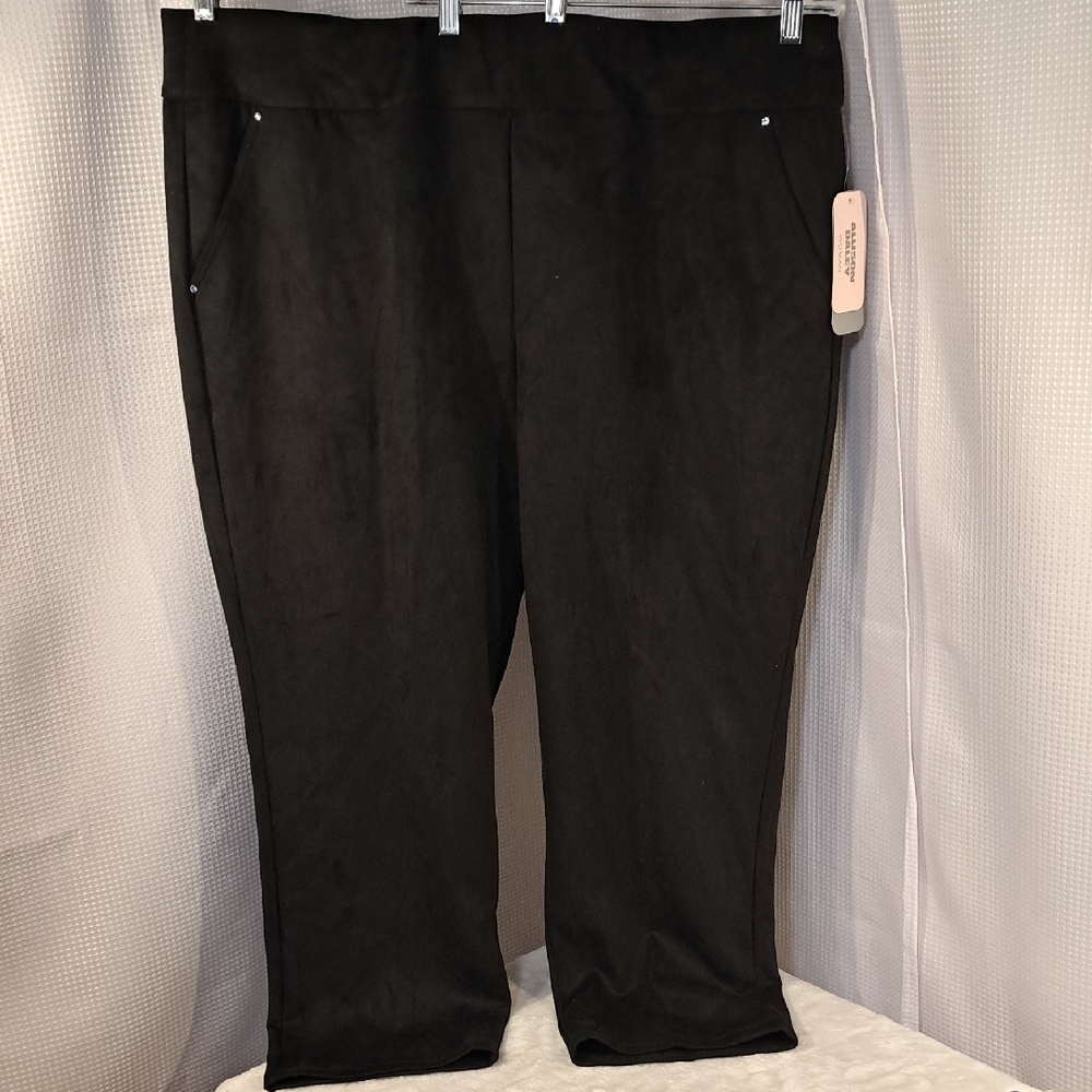 Allison Daley Black Suede Trousers